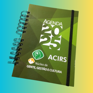 Agenda Comercial Sulfite 75g 15x21cm Miolo Preto e Branco Capa Dura 2mm Laminada com BOPP Selecione os opcionais