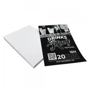 Panfletos, Flyers e Folhetos Apergaminhado 75g 15x21 Offset 75g 15x21cm 1x0 ou 1x1 Sem verniz Corte Reto 