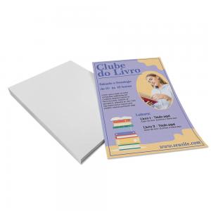 Panfletos, Flyers e Folhetos Apergaminhado 150g 21x30 Offset 150g 21x30cm 4x0 ou 4x4 Sem verniz Corte Reto Dobras para Folder