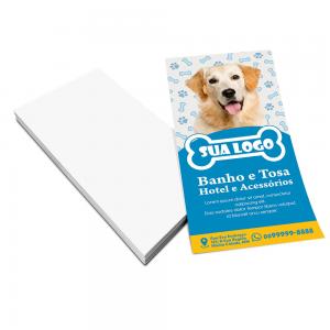 Panfletos, Flyers e Folhetos Apergaminhado 180g 10x21 Offset 180g 10x21cm 4x0 ou 4x4 Sem verniz Corte Reto Dobras para Folder