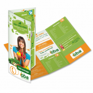 Panfletos, Flyers e Folhetos Apergaminhado 75g 21x30 Offset 75g 21x30cm 1x0 ou 1x1 Sem verniz Corte Reto Dobras para Folder