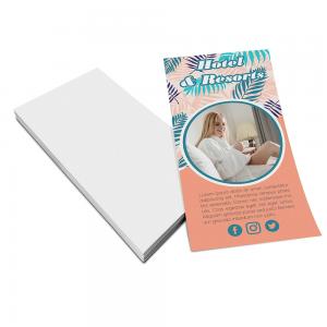 Panfletos, Flyers e Folhetos Apergaminhado 150g 10x21 Offset 150g 10x21cm 4x0 ou 4x4 Sem verniz Corte Reto Dobras para Folder