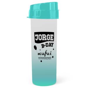 Squeeze de PP Acqua Bio Degradê com Silk 480ml PP 7x20cm    
